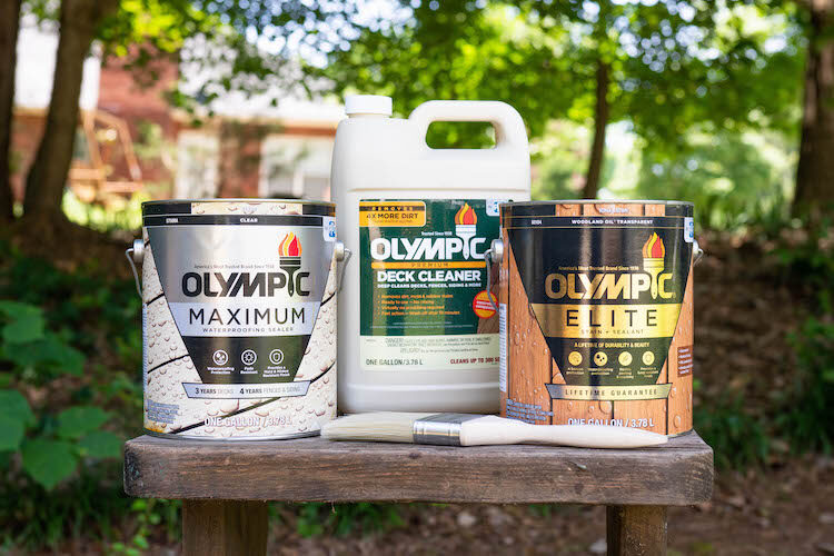 Weatherproofing Exterior Swings with Olympic Stains and Sealants