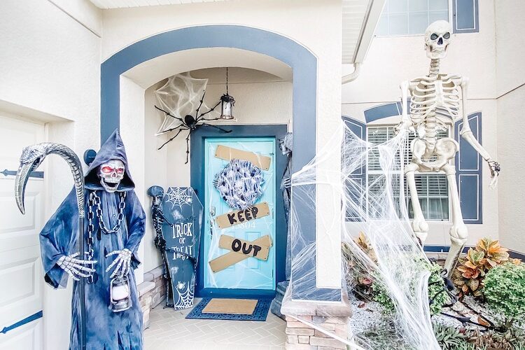 Creating a Spooky Cemetery Front Porch for Halloween