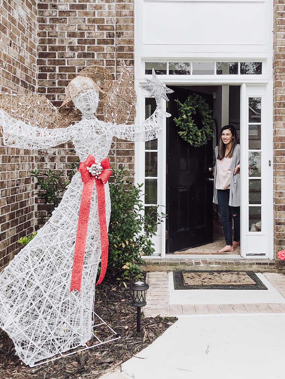 Holiday Greenery on Display in our Entryway