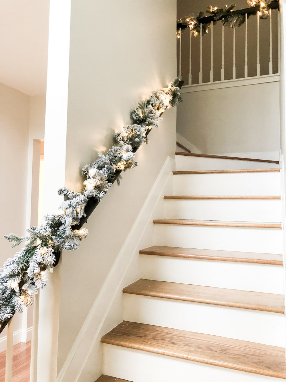 Holiday Greenery on Display in our Entryway