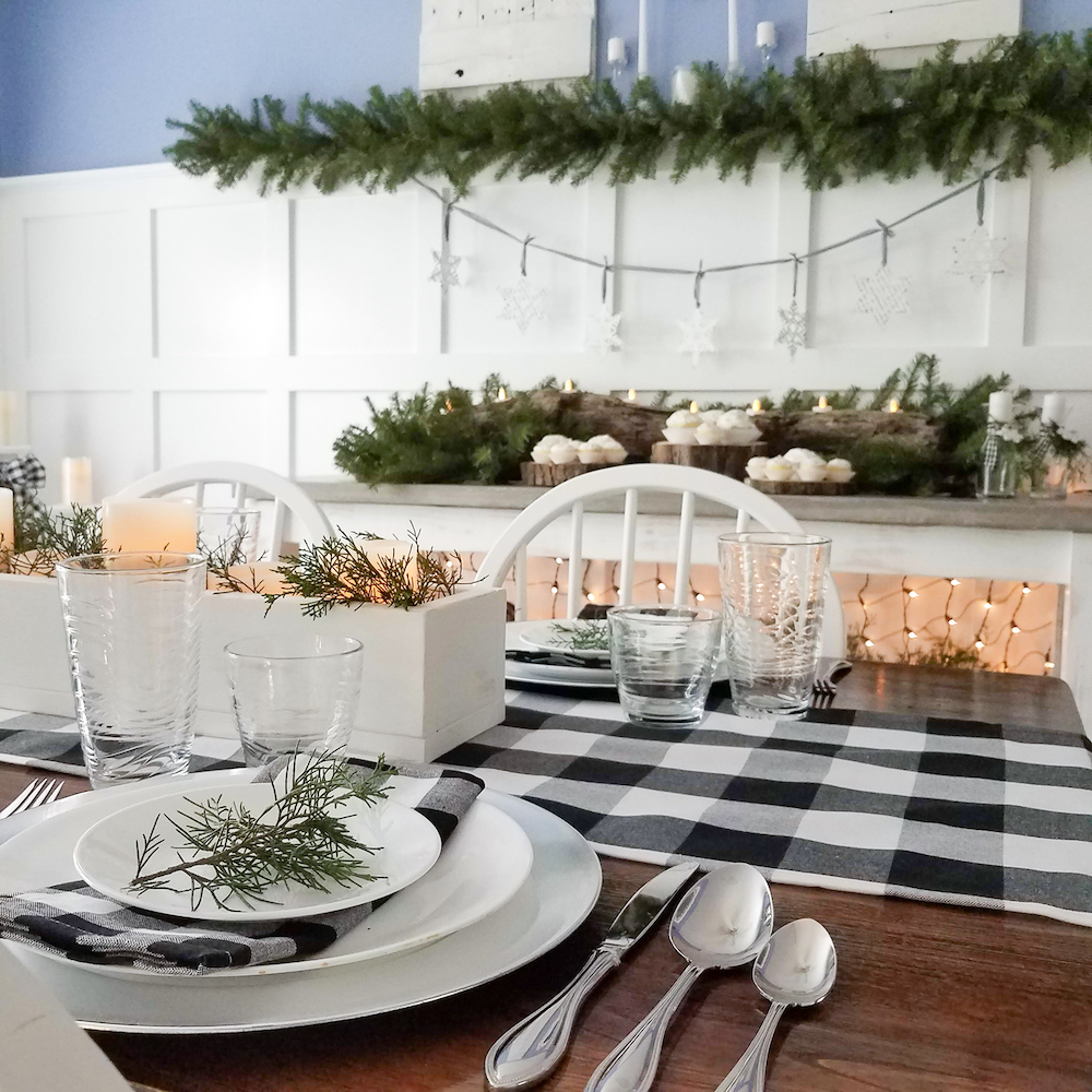 Adding A Touch of Winter To Our Dining Room this Holiday Season
